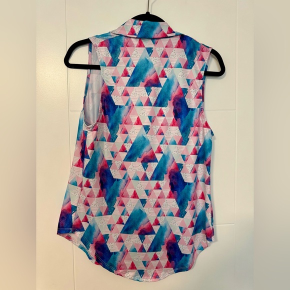 Bad Birdie geometric golf polo - Picture 2 of 2